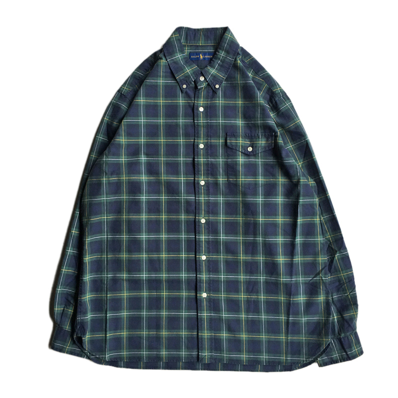 ralph lauren plaid oxford shirt