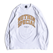Nothin' Special / College logo LS Tee (White)