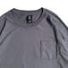 ＨＡＮＥＳ　／　Ｂｅｅｆｙ　Ｐｏｃｋｅｔ　Ｔｅｅ　（Ｓｍｏｋｅ　ｇｒｅｙ）