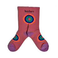 BEDLAM / Circle Socks (Rasberry)