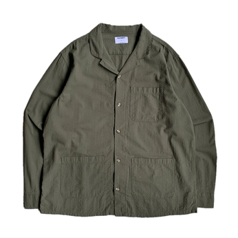 Ｏｌｄ　ｎａｖｙ　／　ＬＳ　Ｃａｍｐ　Ｓｈｉｒｔ　（Ｏｌｉｖｅ）