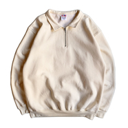 BAYSIDE / Half Zip Sweat (Cream)