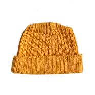 COLUMBIA KNIT / SHORT COTTON BEANIE (YELLOW)