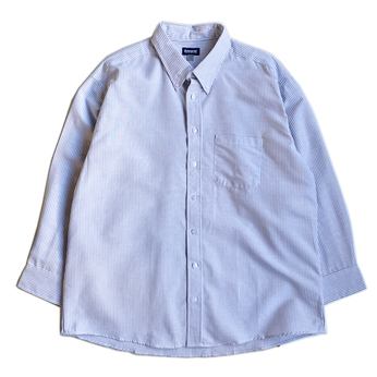 Ｅｄｗａｒｄｓ　Ｇａｒｍｅｎｔ　／　Ｅａｓｙ　Ｃａｒｅ　Ｏｘｆｏｒｄ　ＬＳ　Ｓｈｉｒｔ　（Ｇｒｅｙ　ｓｔｒｉｐｅ）